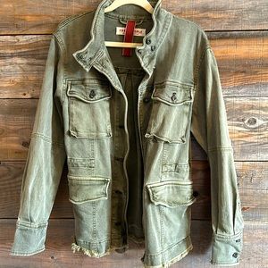 Free people Harley washed military jacket